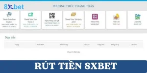 Rút tiền 8Xbet: Quy trình nhanh chóng và an toàn 2 Rút tiền 8Xbet